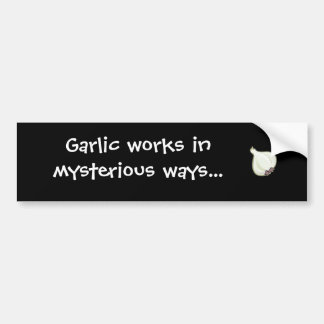 knoflook werkt op mysterieuze wijze bumpersticker