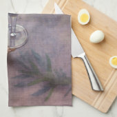 Knoflook, wijn en kruiden keukenhanddoek Mojo (Quarter Fold)