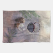 Knoflook, wijn en kruiden keukenhanddoek Mojo (Horizontaal)