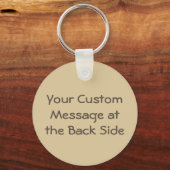 Knoflook Woodcut Icon Sleutelhanger (Achterkant)