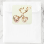 Knoflookbollen 2005 vierkante sticker (Tas)