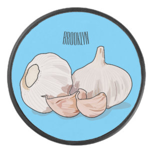 Knoflookillustratie cartoon hockey puck