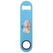 Knoflookillustratie cartoon speed flessenopener (Voorkant)