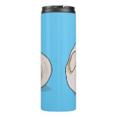 Knoflookillustratie cartoon thermosbeker (Achterkant)