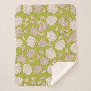 Knoflookpatroon - Knoflook handschoenen en bollen Sherpa Deken