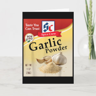 Knoflookpoeder Condiment Specerij Kostuums Groep M Kaart