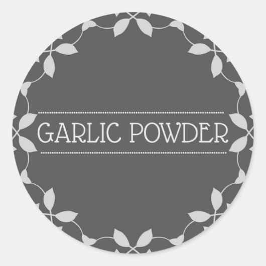 Knoflookpoeder Kruidenkruik Stickers (Voorkant)