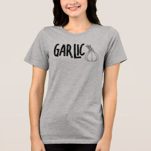Knoflooktekst Tri-Blend Shirt
