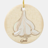 Knoflookversiering Keramisch Ornament (Achterkant)