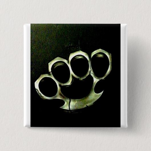 knokkels vierkante button 5,1 cm (Voorkant)