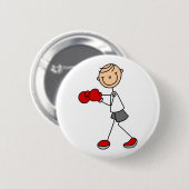 Knokken met Stokpoppetjes Knop Ronde Button 5,7 Cm (Voorkant /achterkant)