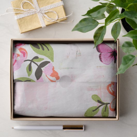 Knollen en vlinderbloemigen tissuepapier (Geschenk)