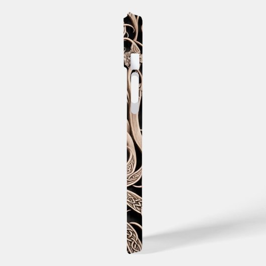 Knollen en wijnstokken, met celstructuur, 3D Case-Mate iPhone Case (Achterkant / Links)