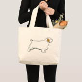 knollen spaniel grote tote bag (Voorkant (product))