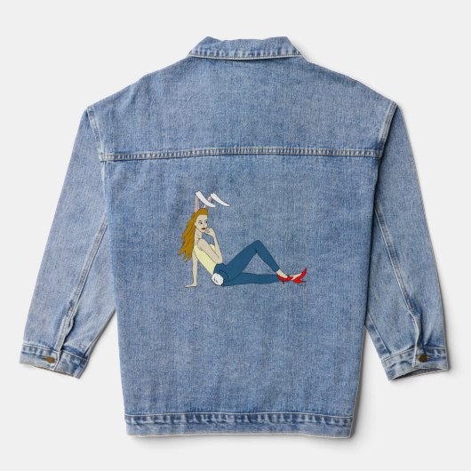 knoop denim jacket (Achterkant)
