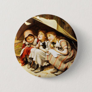 Knoop: Drie Kleine Kittens Ronde Button 5,7 Cm
