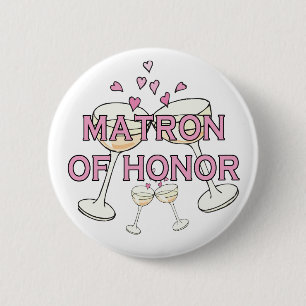 Knoop: Matron of Honor Ronde Button 5,7 Cm