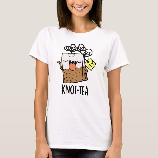 Knoop-thee Funny Tea Pun T-shirt (Voorkant)