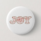 Knoop van vreugde ronde button 5,7 cm (Voorkant)