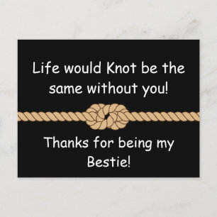 Knoop van Vriendschap Kunst voor Beste Vrienden Briefkaart