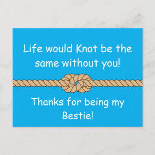 Knoop van Vriendschap Kunst voor Beste Vrienden Wa Briefkaart