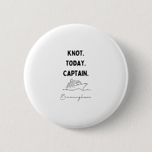 Knoop Vandaag Captain Cruise Outfit Birmingham Ala Ronde Button 5,7 Cm