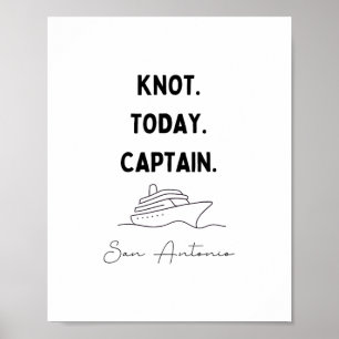 Knoop Vandaag Kapitein Cruise Outfit San Antonio T Poster