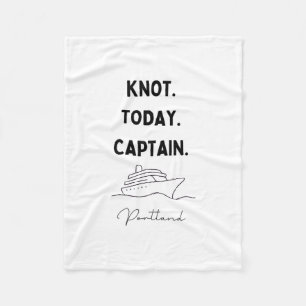 Knoop vandaag niet kapitein Cruise outfit Portland Fleece Deken