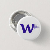knoop - whniettemin waarom.com ronde button 3,2 cm (Voorkant /achterkant)