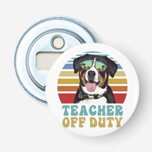 Knoopflesopening met magneet button flesopener (Voorkant)