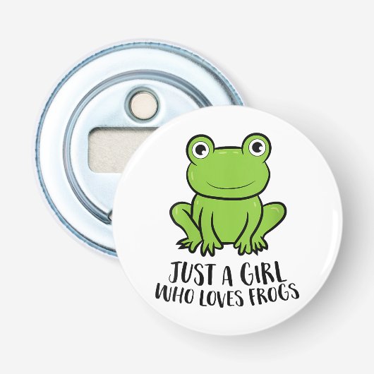 Knoopflesopening met magneet button flesopener (Voorkant)