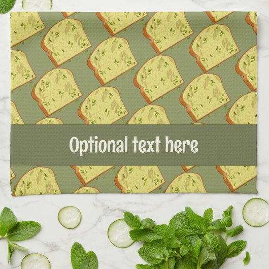 Knoopfrees met kruiden - Naam toevoegen / Tekst Theedoek (Gevouwen)