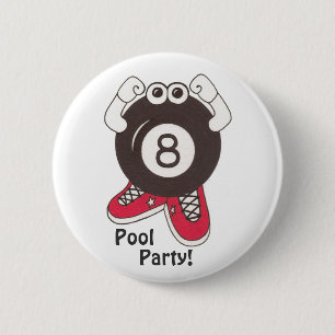 Knop 8 balpoolpartiment ronde button 5,7 cm