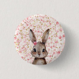 Knop Accessoire met Konijn Ronde Button 3,2 Cm