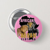 Knop Afrika Ronde Button 5,7 Cm (Voorkant /achterkant)