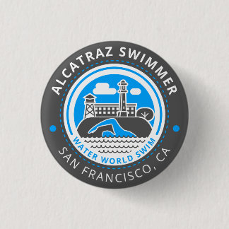 Knop Alcatraz Swimmer Ronde Button 3,2 Cm
