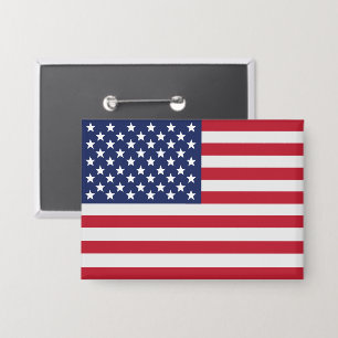 Knop "Amerikaanse Vlag Sterren Strepen Patriottisc Button