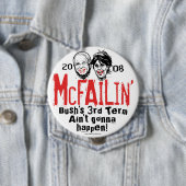 Knop Anti-McCain Palin McFailin Ronde Button 4,0 Cm (In situ)