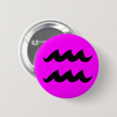 Knop Aquarius magenta Ronde Button 5,7 Cm (Voorkant /achterkant)