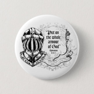 Knop Armor of God Ronde Button 5,7 Cm