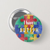 Knop Autism-id Ronde Button 5,7 Cm (Voorkant /achterkant)