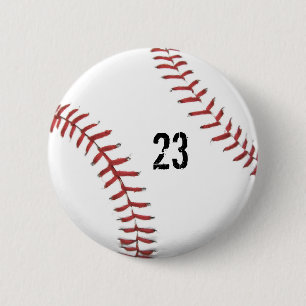 Knop Baseball-thema Ronde Button 5,7 Cm