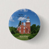 Knop Big Bay Lighthouse Ronde Button 3,2 Cm (Voorkant)