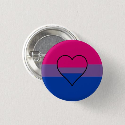 Knop Bisexuality flag Ronde Button 3,2 Cm (Voorkant /achterkant)