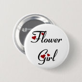 Knop Bloemmeisje Ronde Button 5,7 Cm (Voorkant /achterkant)