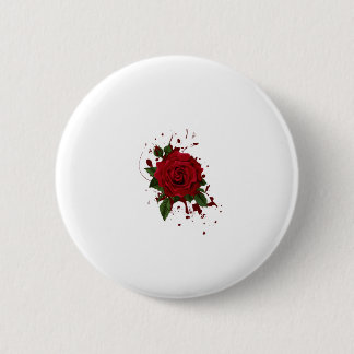Knop bloemontwerp ronde button 5,7 cm