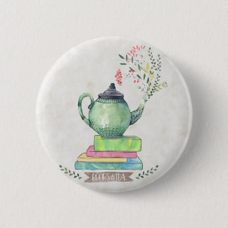 Knop Boeken en Tea Ronde Button 5,7 Cm