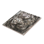 Knop boomstam tegeltje (Zijkant)