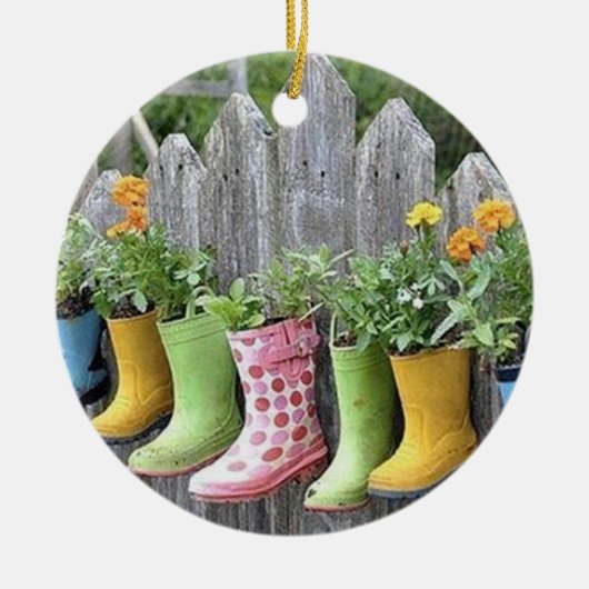 KNOP "BOOT"-PLANTERS VOOR DE STROOMLOVER KERAMISCH ORNAMENT (Voorkant)