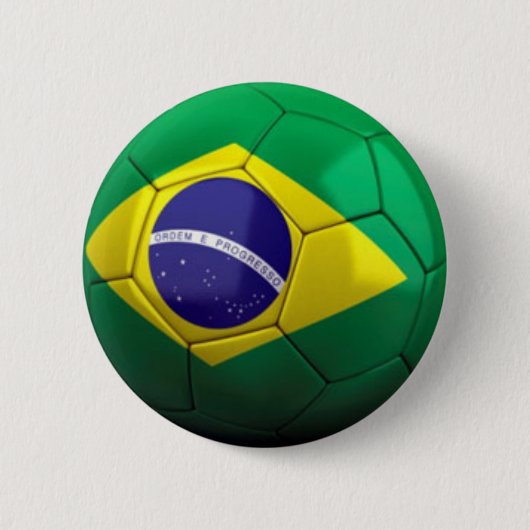 Knop Brasil soccer Ronde Button 5,7 Cm (Voorkant)